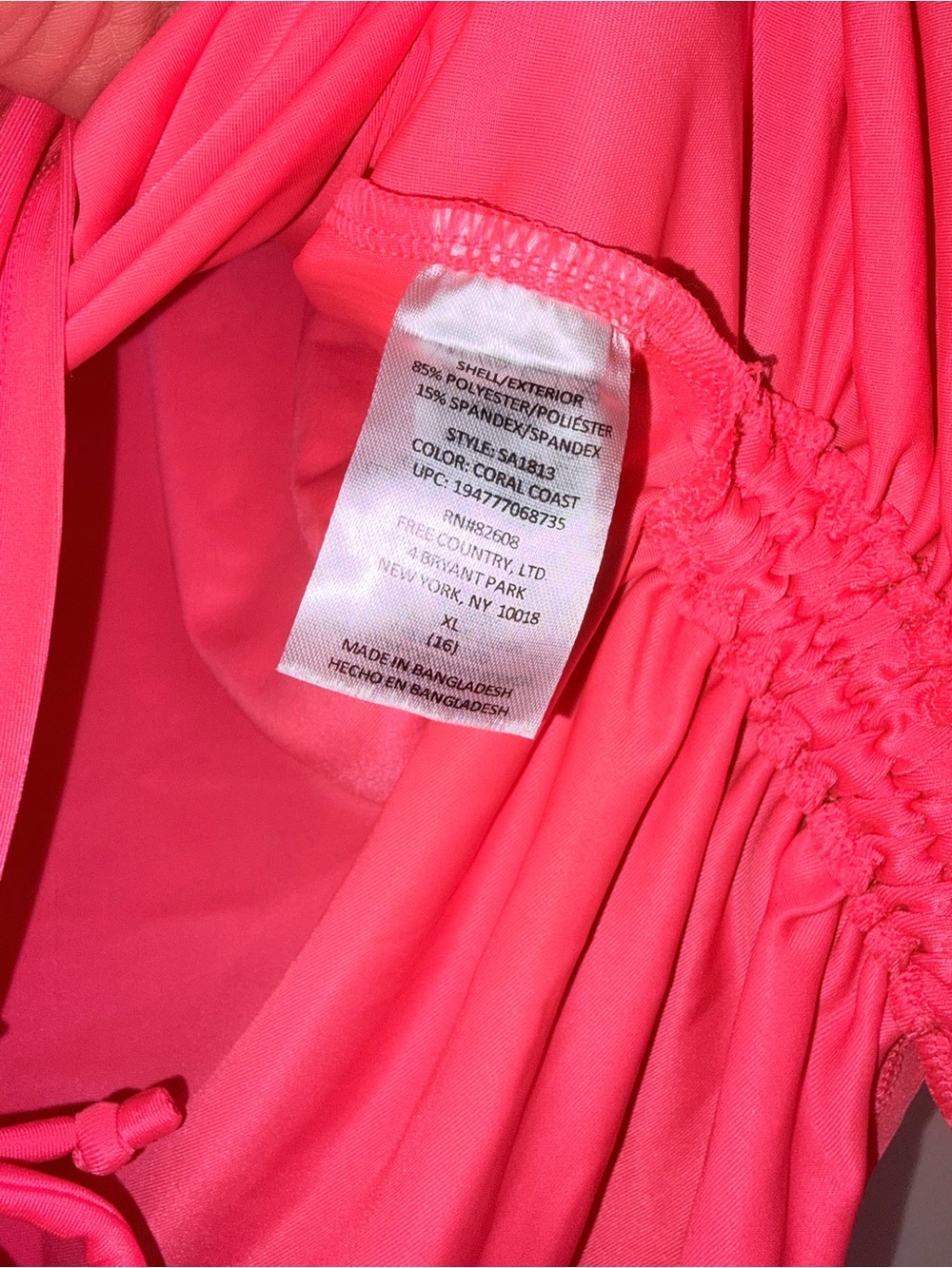 Free Country SunFree UPF 50+ Quarter Zip Sun Shirt Pink Outdoor Hike - Picture 5 of 5